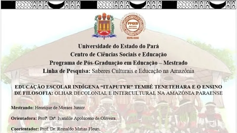 Miniatura do vídeo: Defesa Mestrado – PPGED/UEPA – Henrique Junior